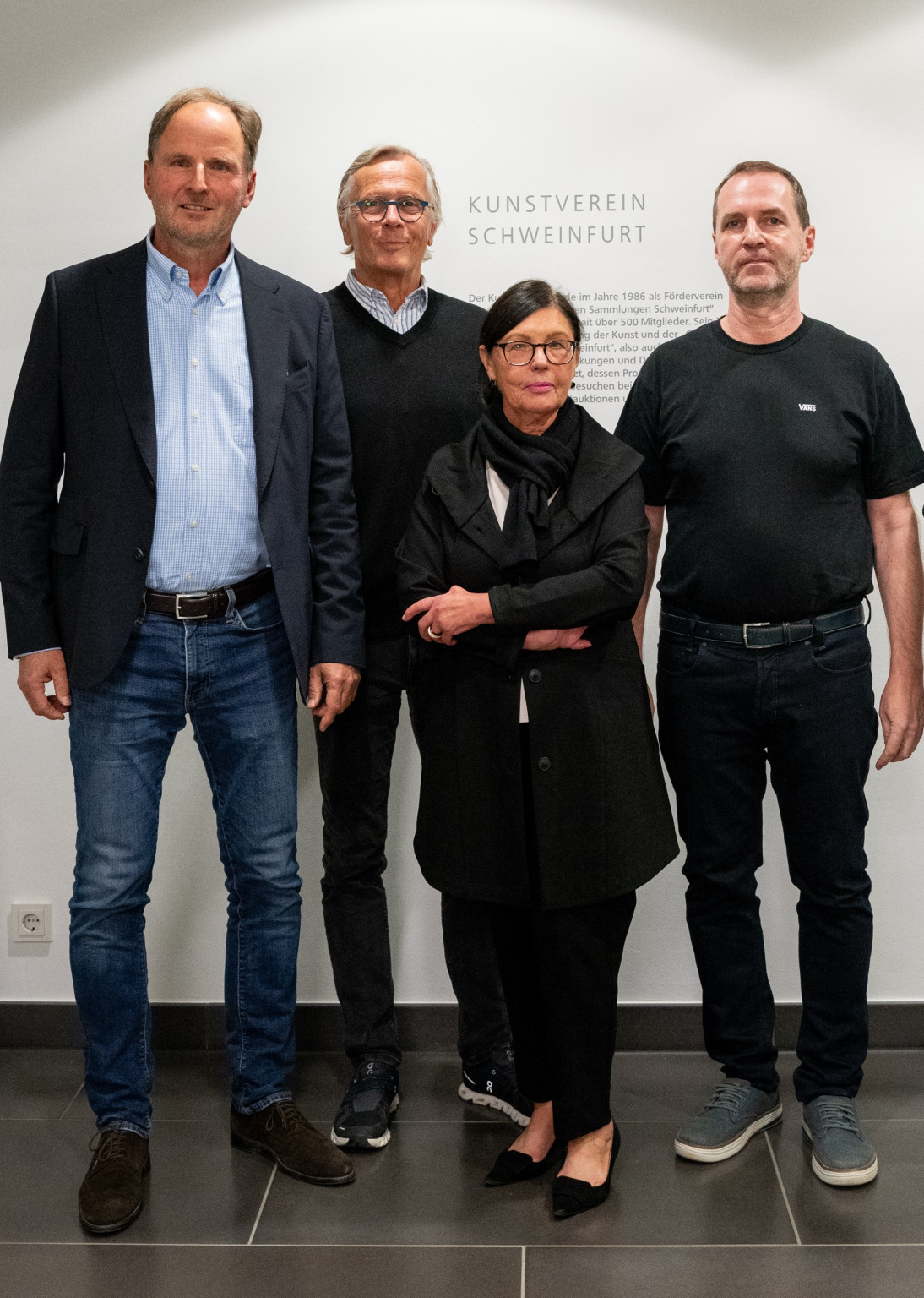 Der neue Vorstand des Kunstvereins (v.li.): Michael Pfister, Klaus Gassmann, Iris Muffert-König, Matthias Langer, Johannes Hock. Fotografie: Mark Schilhan
